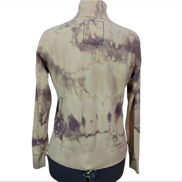 One Of A Kind Vintage Roots Zip Up Sweater Size XL Beige and Purple - Picture 4 of 4